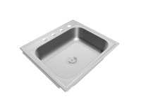 Elkay Drop-in 25-in x 22-in Stainless steel Single bowl 20 -Gauge Kitchen Sink in the Kitchen Sinks department at Lowes.com Elkay... 
