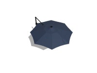 allen + roth 11-ft Blue Solar Powered Crank Offset Patio Umbrella with Base in the Patio Umbrellas department at Lowes.com allen... 