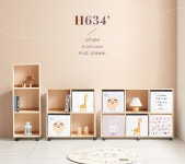 [착불배송 상세확인] H6344 2단 6칸 삼나무 바퀴형 책장 1color - NS홈쇼핑  [착불배송 상세확인] H6344 2단 6칸 삼나무 바퀴형 책장... 