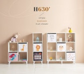 [착불배송 상세확인] H6307 3단 9칸 심플 책장 1color - NS홈쇼핑  [착불배송 상세확인] H6307 3단 9칸 심플 책장 1color - NS홈쇼핑