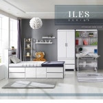 H845 2단 수납침대 SS (매트/무드등 미포함) 1color - 한샘몰