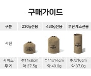 감성 캠핑 가스 워머 휴대용 이소 가스 워머 450g 230g - 오너클랜 오너클랜 - 감성 캠핑 가스 워머 휴대용 이소 가스 워머 450g 230g
