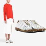 21 S/S 마르지엘라 여성 블루그린 페인팅 독일군 스니커즈 S58WS0101 P1892 H8614 - 리본즈 코리아(REEBONZ KOREA)