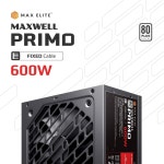 맥스엘리트 MAXWELL PRIMO 600W 80PLUS 스탠다드 플랫 | 주식회사 텐사 - 예스24