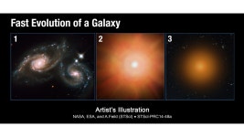 Fast Evolution of a Galaxy | HubbleSite Fast Evolution of a Galaxy
