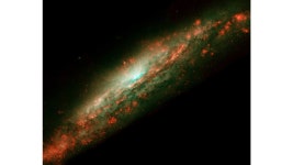 Star Formation Drives Bubble in Galaxy NGC 3079s Core | HubbleSite Burst of Star Formation Drives Bubble in Galaxy NGC 3079s Core