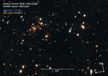 Galaxy Cluster IDCS J1426.5+3508 and Giant Arc | HubbleSite Galaxy Cluster IDCS J1426.5+3508 and Giant Arc