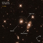 Spiral Quasar-host Galaxy J0742+2704 | HubbleSite Spiral Quasar-host Galaxy J0742+2704