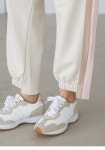 [[Theonme] 레튼 사이드 배색 언발 조거 밴딩 팬츠] styleonme - [Theonme] 레튼 사이드 배색 언발 조거 밴딩 팬츠