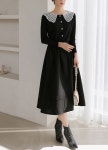 [앙드 뒷밴딩 벨트 플레어 스커트] styleonme - 앙드 뒷밴딩 벨트 플레어 스커트