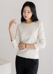[[Theonme] 제이인 슬림 스판 라운드넥 베이직 티셔츠] styleonme - [Theonme] 제이인 슬림 스판 라운드넥 베이직 티셔츠
