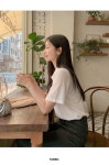 09WOMEN - 모루티 카라 티셔츠 70494