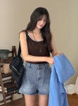 09WOMEN - 카니즈 스판 배색 나시 82980