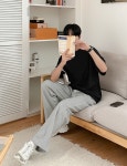 09WOMEN - [4XL까지] 데일리무브 세미 와이드 밴딩 팬츠 83226
