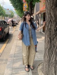 09WOMEN - [군살컷팅✂️] 썸틴 바스락 뒷밴딩 와이드 썸머 치노 팬츠 88612