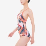 나이키 스윔 싸이크팜 룹스앤로우 오렌지 레이서백 탄탄이 [ NESSA043-851 여자 실내수영복 ] - 가나수영복 가나수영복