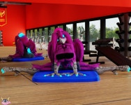 Emmy Gym Splits 2 by FuryLover223 -- Fur Affinity [dot] net Emmy Gym Splits 2 by FuryLover223