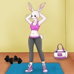 Haru in the gym by HatakeClarissarts -- Fur Affinity [dot] net Haru in the gym by HatakeClarissarts