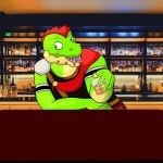 Crocodile in a bar. by kawagaku_glumm -- Fur Affinity [dot] net Crocodile in a bar. by kawagaku_glumm