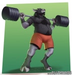 Gym goat 🏋️♂️ by FurbunnyDraws -- Fur Affinity [dot] net Gym goat 🏋️‍♂️ by FurbunnyDraws