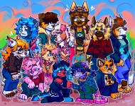 Huge 12 character gift commission by L3NLA -- Fur Affinity [dot] net Huge 12 character gift commission by L3NLA