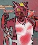 (CW: blood and wounds!) - The Butcher collar by Povidlo1233 -- Fur Affinity [dot] net (CW: blood and wounds!) - The Butcher... 