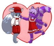 Valentine Uno x Lucca (C005) by SweetSushi -- Fur Affinity [dot] net Valentine Uno x Lucca (C005) by SweetSushi