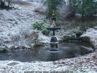 Frozen fountain © Tony Mercer :: Geograph Britain and Ireland Frozen fountain &copy; Tony  Mercer