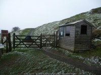 Ticket collectors hut at Carreg Cennen... © Jeremy Bolwell :: Geograph Britain and Ireland Ticket collectors hut at Carreg... 