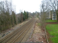 The railway line from Harrogate to Leeds © Marathon :: Geograph Britain and Ireland The railway line from Harrogate to Leeds... 