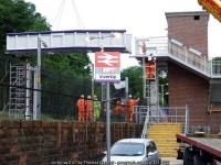 Inverkip railway station footbridge... © Thomas Nugent cc-by-sa/2.0 :: Geograph Britain and Ireland Inverkip railway station... 