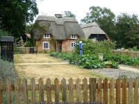 Furzey Gardens: Thatched Cottage and... © Gillian Thomas cc-by-sa/2.0 :: Geograph Britain and Ireland Furzey Gardens: Thatched... 