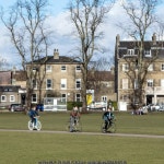 Cyclists on Parkers Piece © David P Howard cc-by-sa/2.0 :: Geograph Britain and Ireland Cyclists on Parkers Piece &copy; David... 