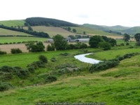 Grassland falls to Bowmont Water © Russel Wills cc-by-sa/2.0 :: Geograph Britain and Ireland Grassland falls to Bowmont Water...