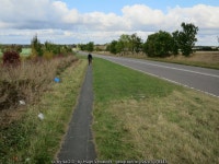 Path by A1198 © Hugh Venables :: Geograph Britain and Ireland Path by A1198 &copy; Hugh Venables