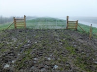 New gate on the bank of The River Nene -... © Richard Humphrey :: Geograph Britain and Ireland New gate on the bank of The River... 