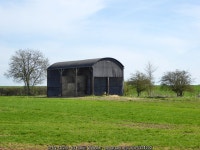 Dutch barn east of Bell Lane © Robin Webster cc-by-sa/2.0 :: Geograph Britain and Ireland Dutch barn east of Bell Lane... 
