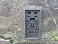 Ordnance Survey Flush Bracket G4974 © Peter Wood cc-by-sa/2.0... Ordnance Survey Flush Bracket G4974 &copy; Peter Wood cc-by-sa/2.0