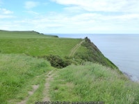A dip in the path © Oliver Dixon :: Geograph Britain and Ireland A dip in the path &copy; Oliver Dixon