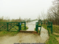 The new Caroline Bridge on a wet day © Stephen Craven :: Geograph Britain and Ireland The new Caroline Bridge on a wet day... 