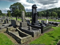 Graves in Abbey Lane Cemetery © Neil Theasby :: Geograph Britain and Ireland Graves in Abbey Lane Cemetery &copy; Neil Theasby