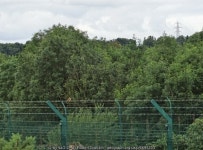 Fence round the old pit site © Robert Graham :: Geograph Britain and Ireland Fence round the old pit site &copy; Robert Graham