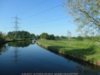 Power lines crossing the Bridgewater... © Christine Johnstone :: Geograph Britain and Ireland Power lines crossing the... 