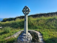 Celtic Style Cross on Gwaenysgor © David Bremner cc-by-sa/2.0 :: Geograph Britain and Ireland Celtic Style Cross on Gwaenysgor... 