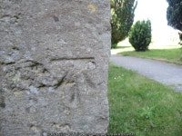 Benchmark on Atworths church © Neil Owen :: Geograph Britain and Ireland Benchmark on Atworths church &copy; Neil Owen