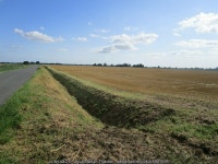 Stubble field and drain, Falls Drove © Jonathan Thacker :: Geograph Britain and Ireland Stubble field and drain, Falls Drove... 