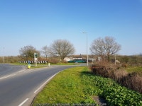 The roundabout on the A40 at Penblewin,... © Jeff Gogarty :: Geograph Britain and Ireland The roundabout on the A40 at Penblewin... 