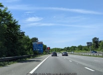 On the M4 westbound, 1 mile to Cardiff... © Rob Purvis :: Geograph Britain and Ireland On the M4 westbound, 1 mile to Cardiff...... 