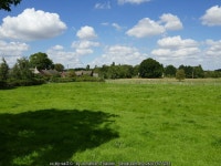 Melchbourne, grass field and village © Jonathan Thacker :: Geograph Britain and Ireland Melchbourne, grass field and village... 
