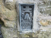 Ordnance Survey Flush Bracket G3374 © Peter Wood cc-by-sa/2.0... Ordnance Survey Flush Bracket G3374 &copy; Peter Wood cc-by-sa/2.0